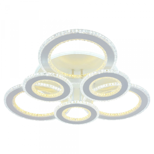 Люстра светодиодная Profit Light 8040/3+3 WHT 174W+126W BL+YL пульт ДУ