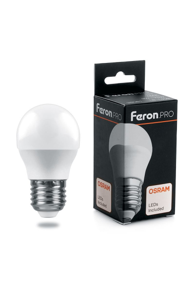 Лампа светодиодная Feron.PRO LB-1407 Шарик E27 7.5W 4000K OSRAM LED
