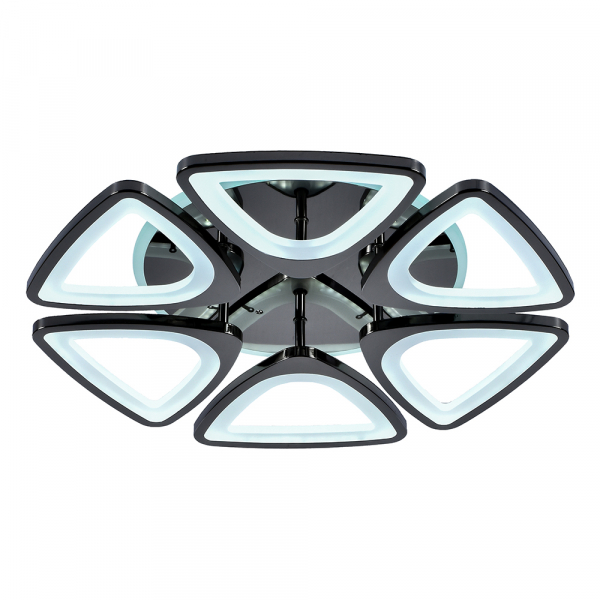 Люстра светодиодная Profit Light 8064/6 PBK 120W+8W RGB 3000-6000K пульт