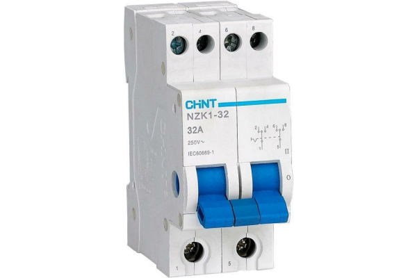 Переключатель модульный 2п 32А 3 полож. NZK1-32 (R) CHINT