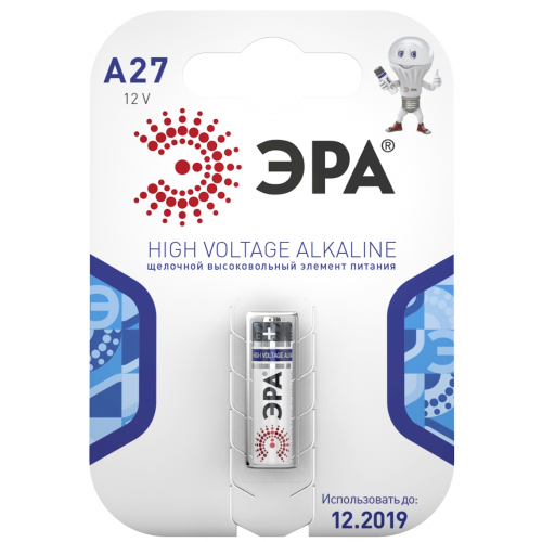 Батарейки ЭРА A27-1BL SUPER Alkaline (уп.40)