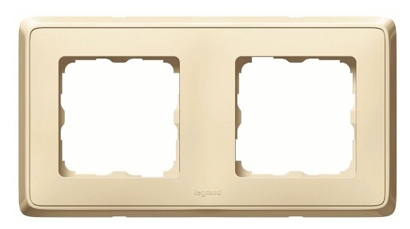 *Рамка 2 поста слоновая кость Legrand CARIVA 