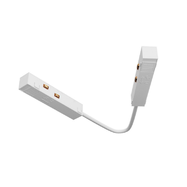 Коннектор питания угловой 15см Maytoni Technical Exility белый TRA034CPC-42W-15